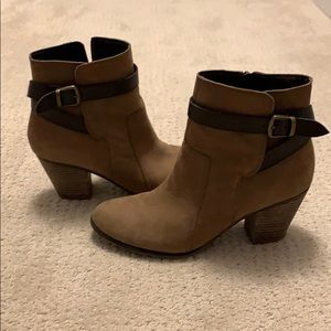 Franco Sarto tan booties